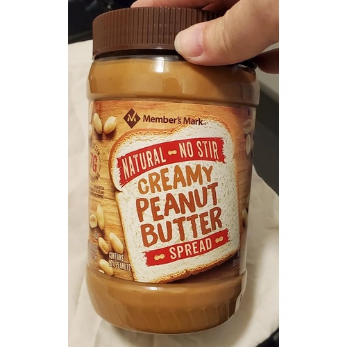 Member's Mark Natural No Stir Creamy Peanut Butter Spread - Food ...