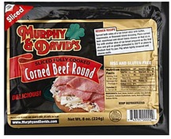 Murphy & David's Sliced Fully Cooked Corned Beef Round - Food Library