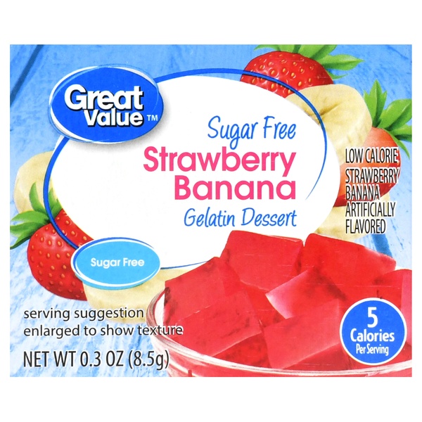 Great Value Sugar Free Gelatin (any flavor) - Food Library - WOW Food ...
