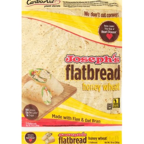 Joseph's Flatbread Honey Wheat - Food Library - WOW Food Library