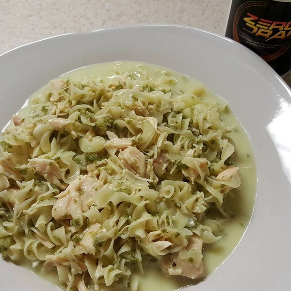 Brook's Chicken Fettuccine with or without Hemp Flakes - Recipe Library ...