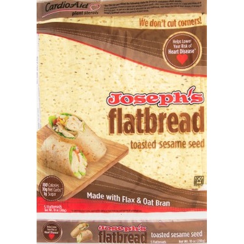 Joseph's Flatbread Toasted Sesame - Food Library - WOW Food Library