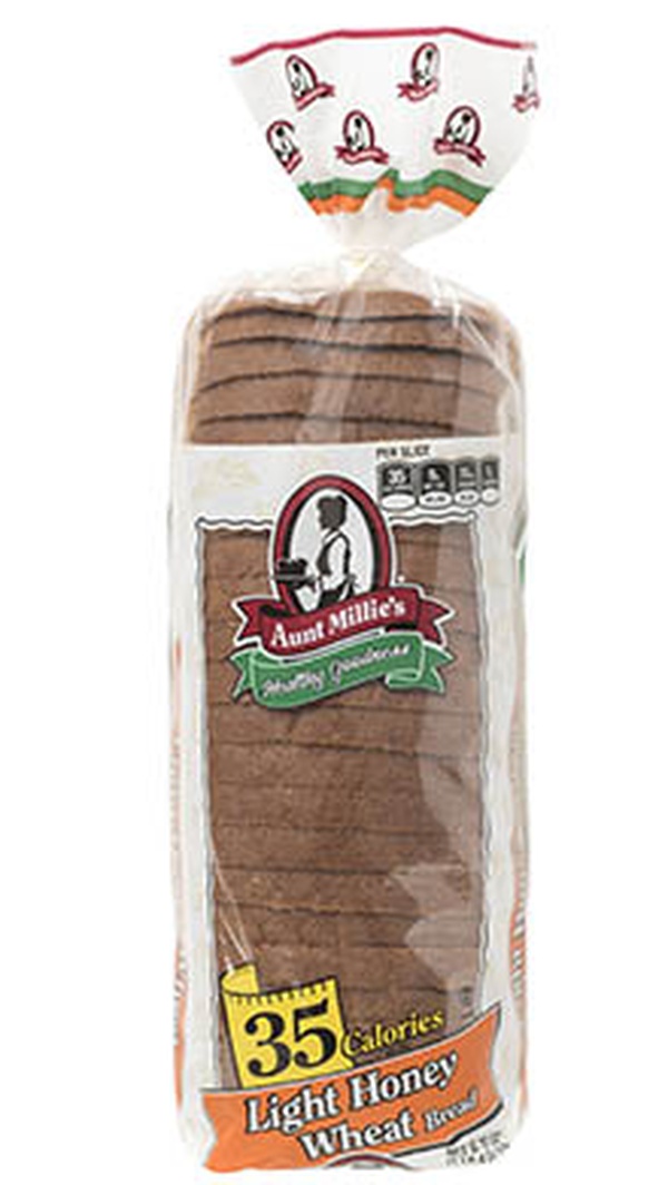 Aunt Millie's Light Honey Wheat Bread - Food Library - WOW Food Library