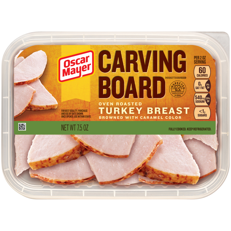 Oscar Mayer Carving Board Oven Roasted Turkey Breast Food Library