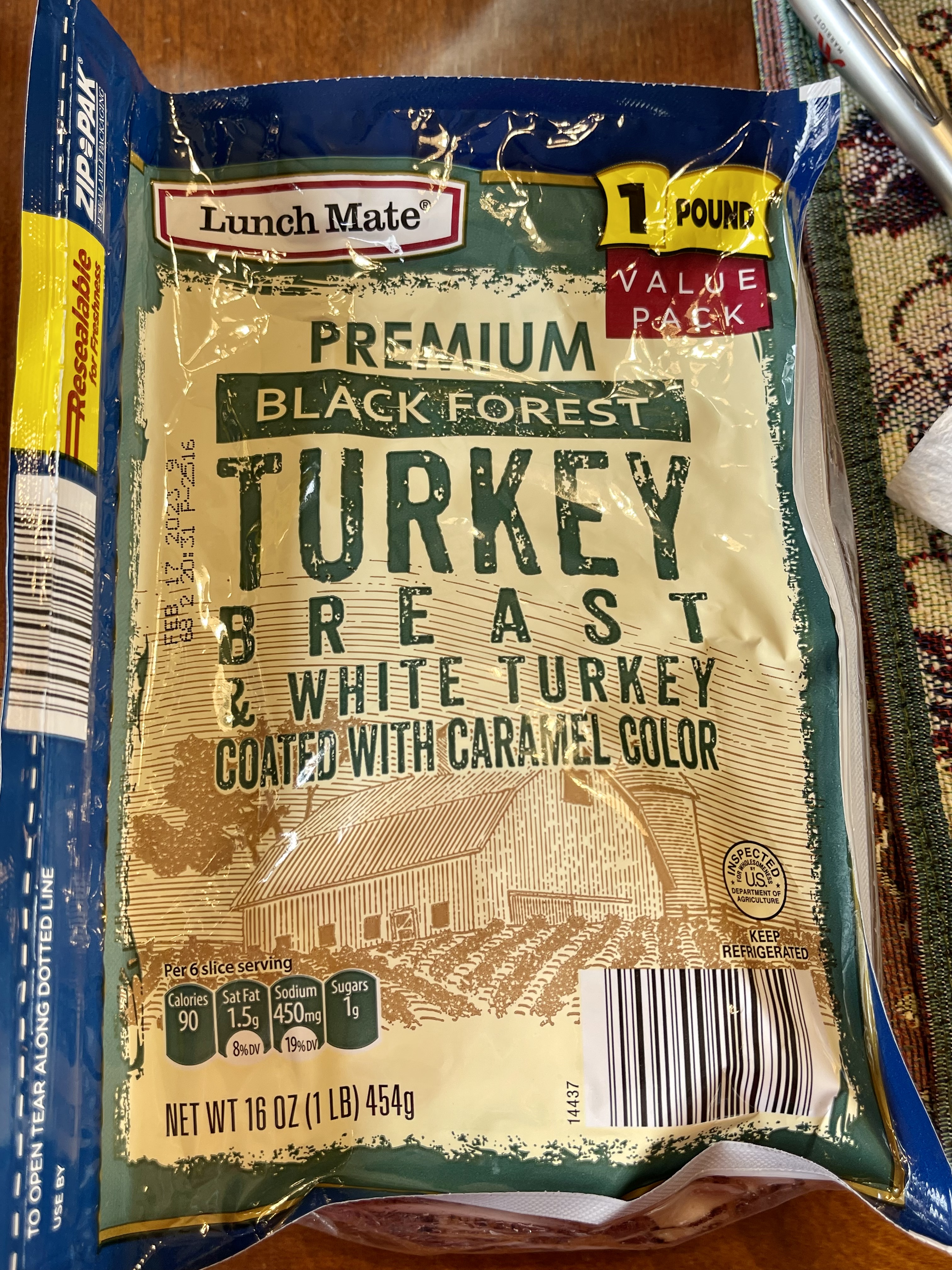 Lunch Mate Premium Black Forest Turkey Breast Food Library WOW